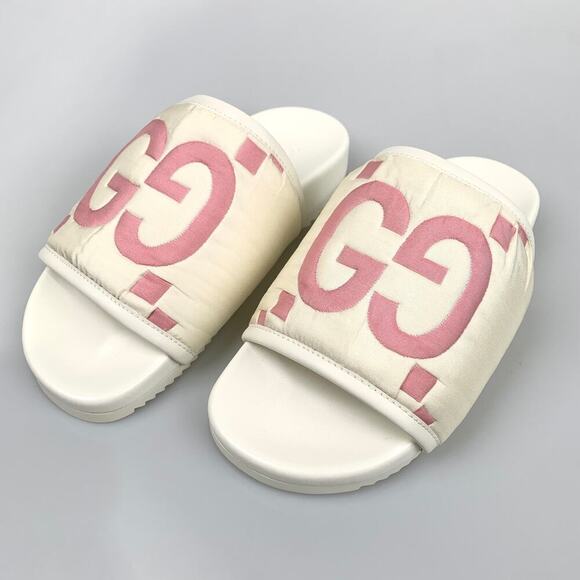 NIB Gucci Maxi GG Padded Slide Sandal Size 37 - Picture 1 of 12